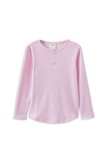 Milky - Pink Stripe Henley
